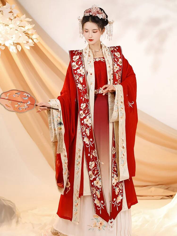 Hanbok Modern Set - Kostum Hanfu Ratu Modern Gaun Tradisional