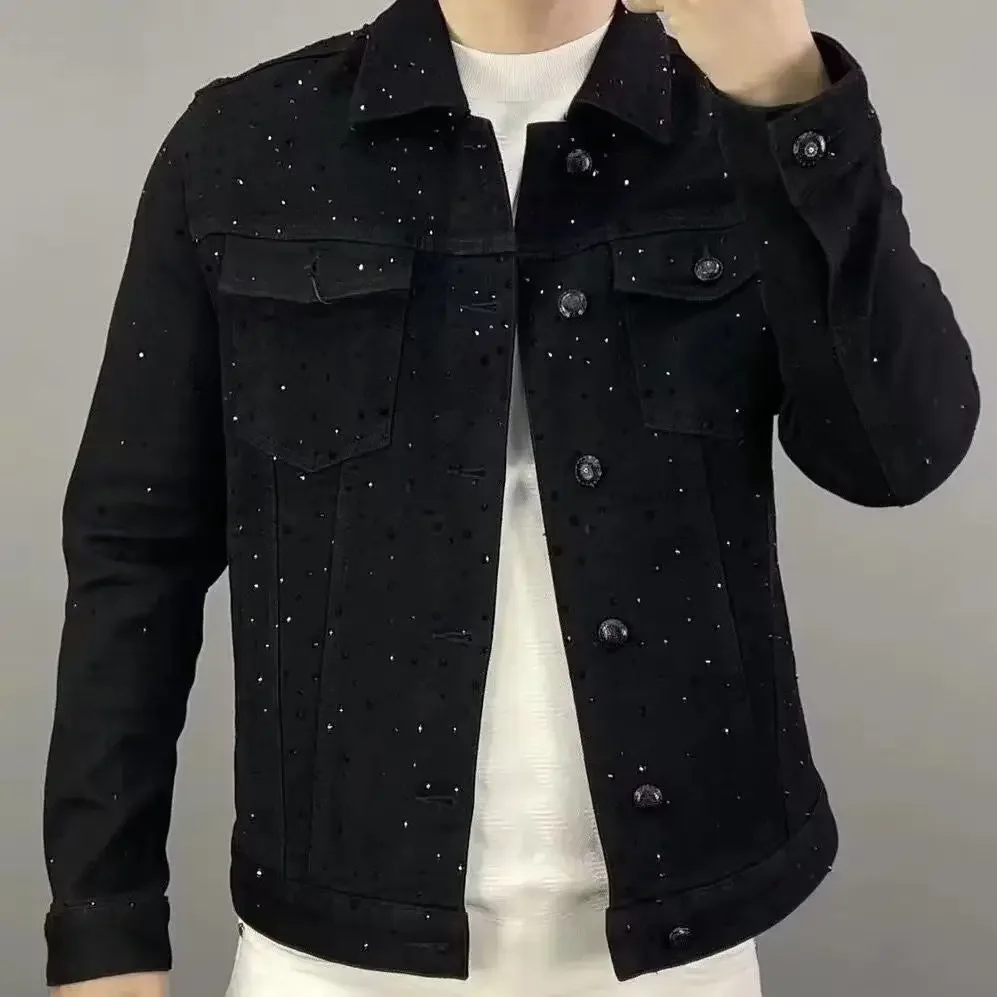 Haori Japanese Jacket - Jaket Jeans pendek untuk pria, jaket