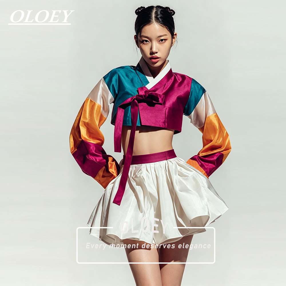 Hanbok Modern Set - OLOEY Set Hanbok Konser Pendek Warna