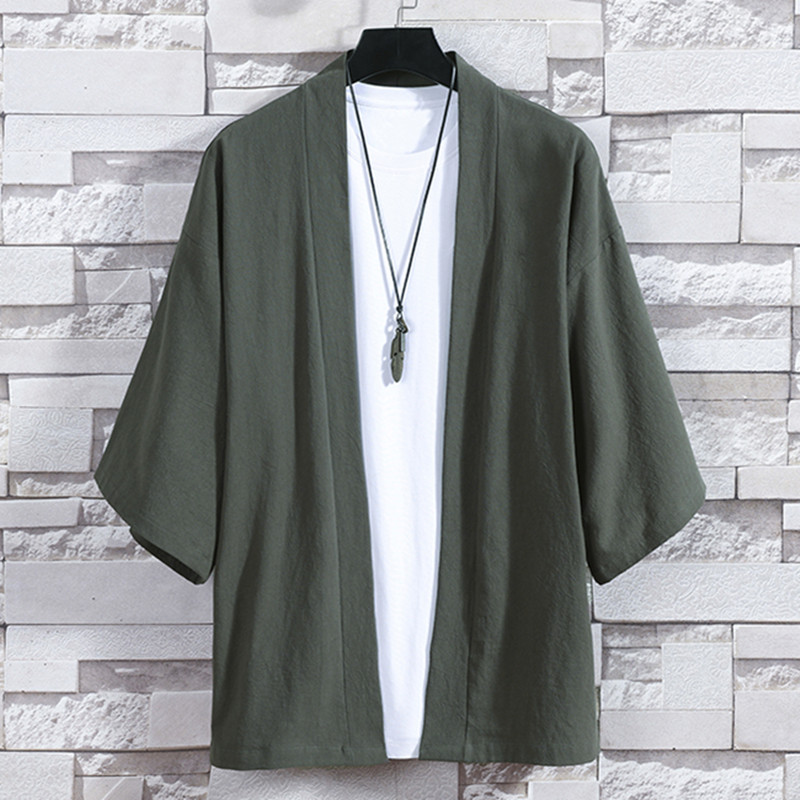 Kimono kardigan pria, jaket ka - Haori Japanese Jacket ulasan dan harga