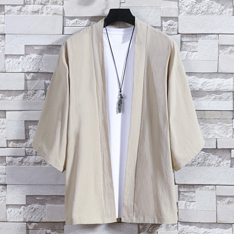 Kimono kardigan pria, jaket ka - Haori Japanese Jacket ulasan dan harga
