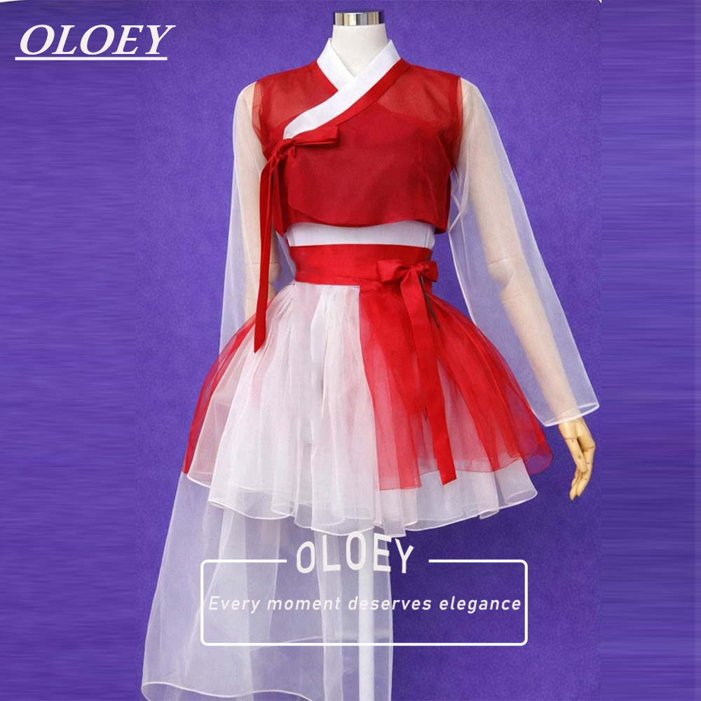 OLOEY Set Gaun Koktail Prom Pe - Hanbok Modern Set ulasan dan harga