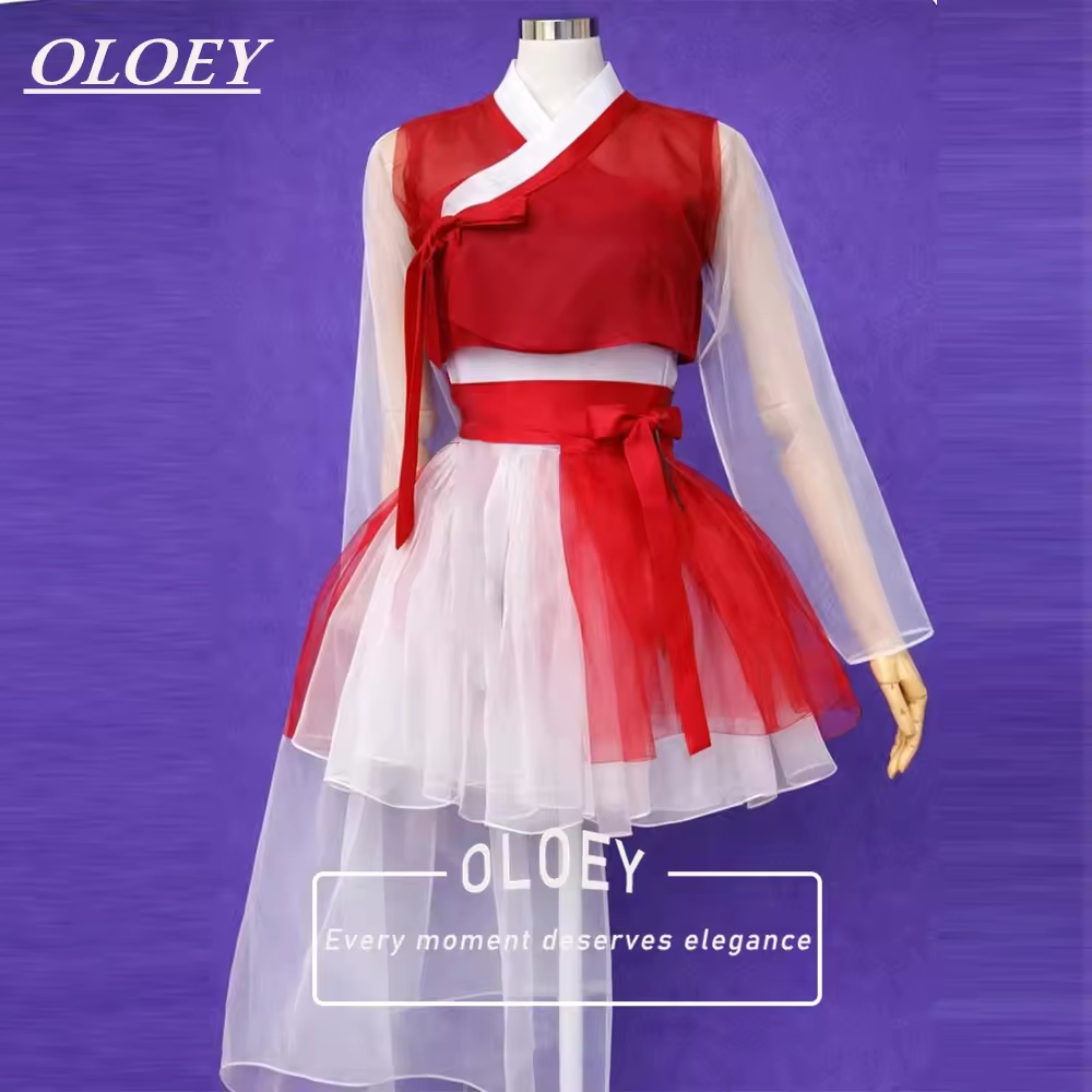 OLOEY Set Hanbok Konser Pendek - Hanbok Modern Set ulasan dan harga