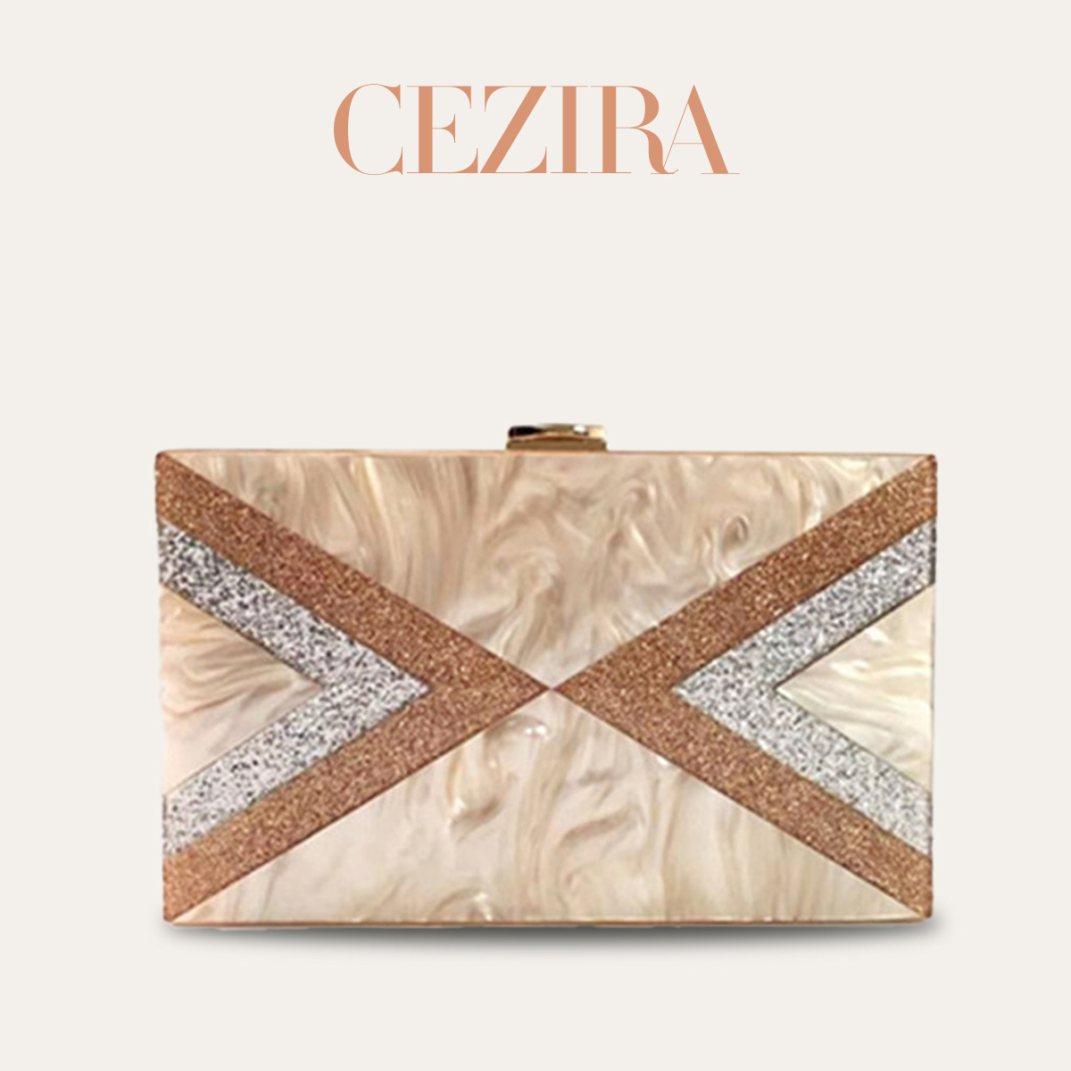 Tas Clutch Malam Akrilik Geome - Ethnic Fashion Designers ulasan dan harga