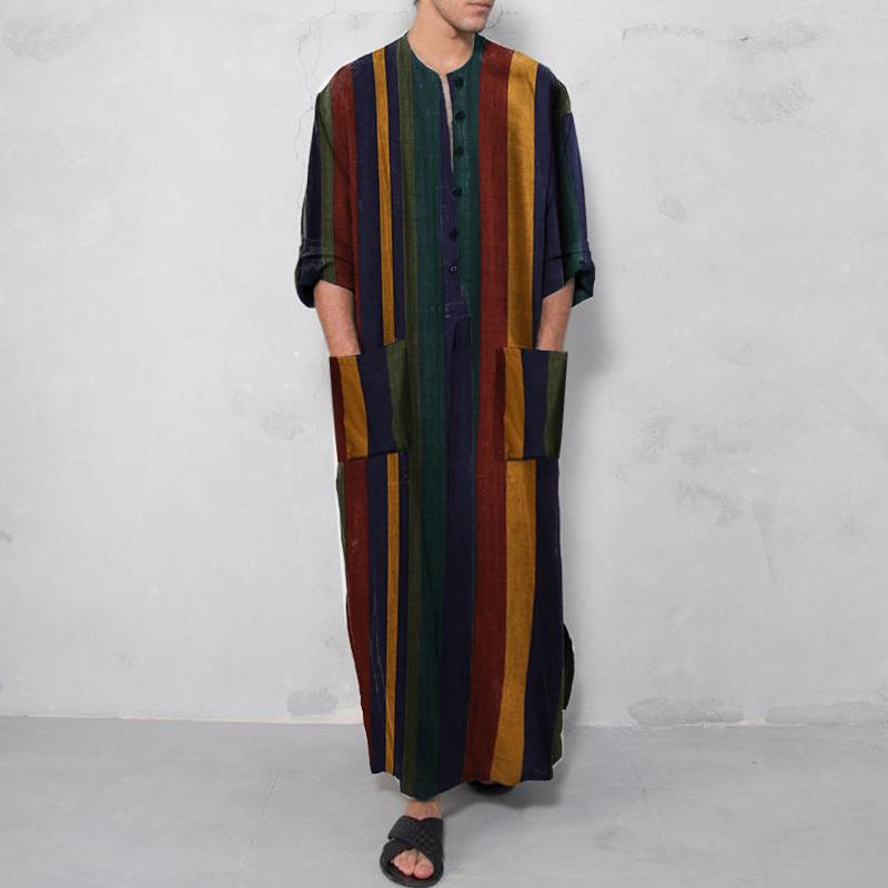 Kemeja Pria Bergaris Panjang B - Ethnic Wear Fashion Designer ulasan dan harga