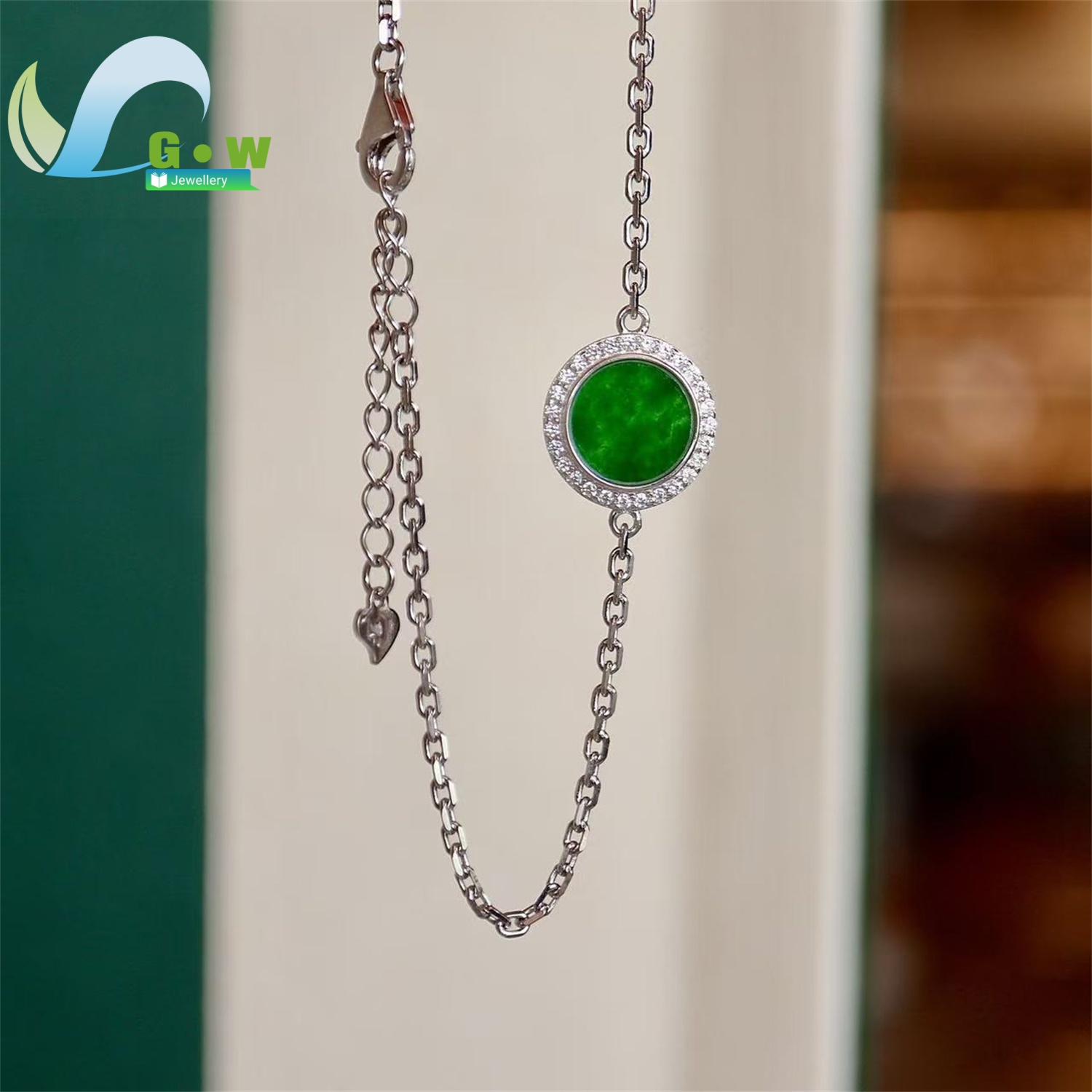 Cincin Plakat Bulat Batu Giok  - Ethnic Wear Fashion Designer ulasan dan harga