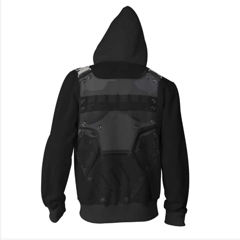 Hoodie Zip-up Punisher Cetak 3 - Haori Japanese Jacket ulasan dan harga