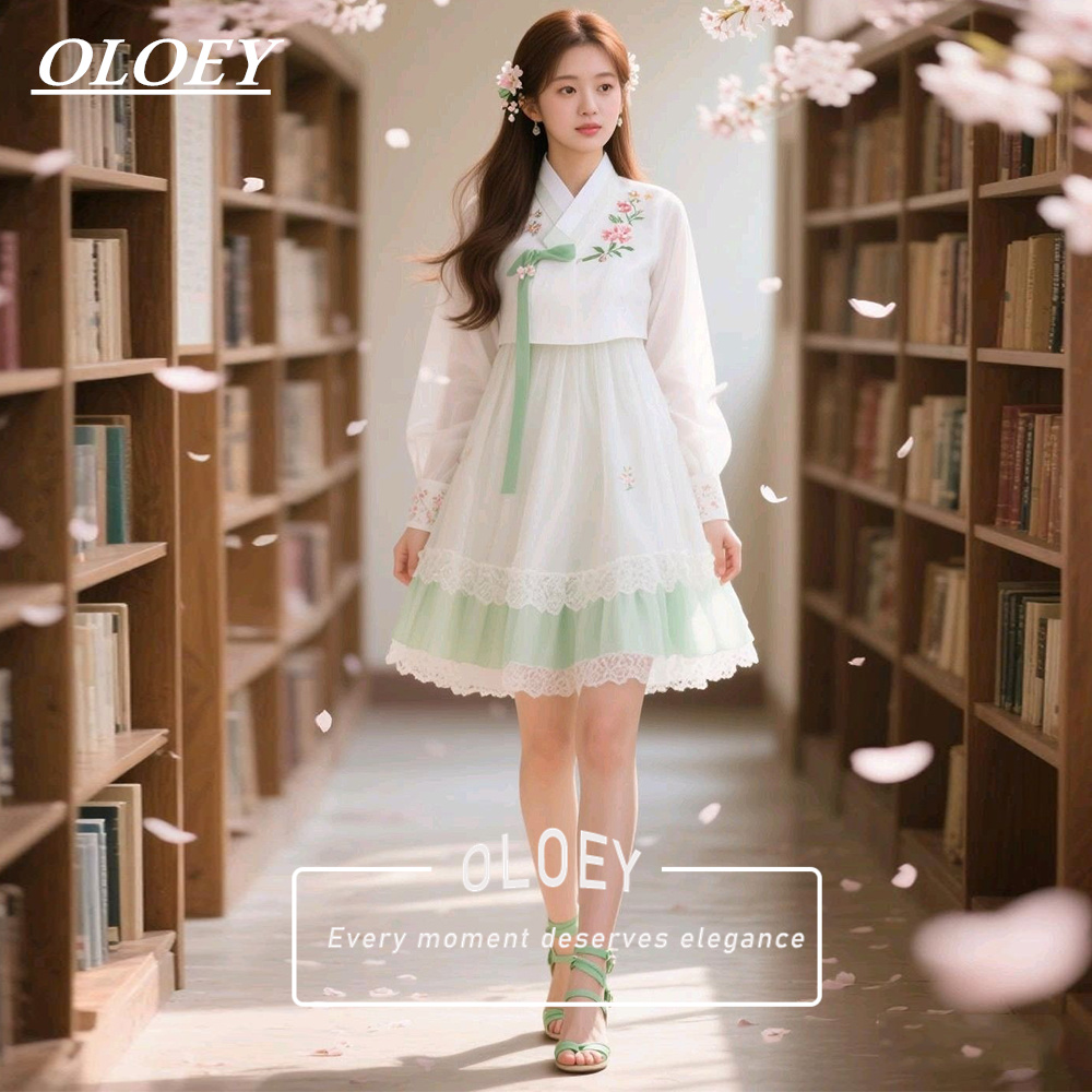 OLOEY Set Hanbok Konser Pendek - Hanbok Modern Set ulasan dan harga