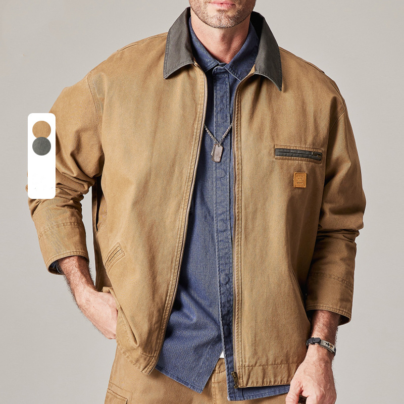 Jaket denim kargo Jepang pria, - Haori Japanese Jacket ulasan dan harga