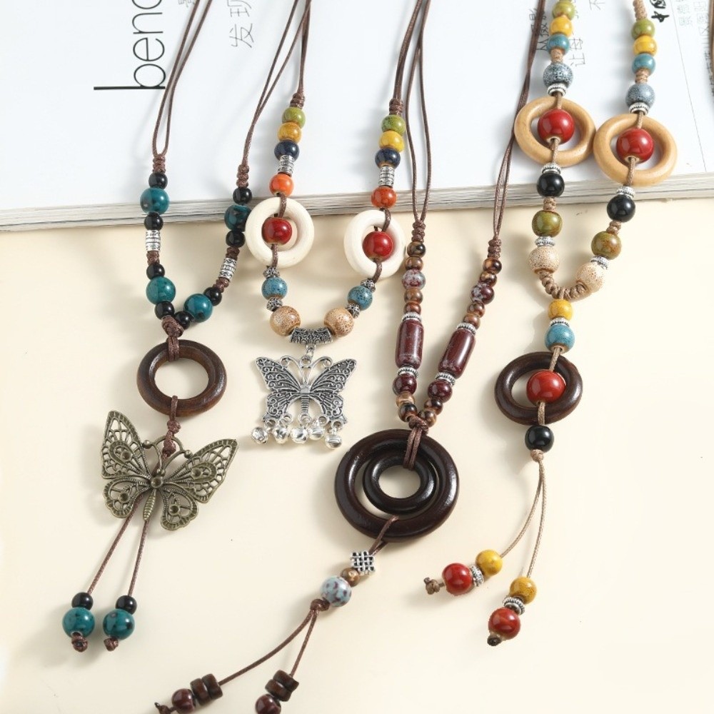 Liontin Kupu-kupu Gaya Etnik P - Ethnic Wear Fashion Designer ulasan dan harga