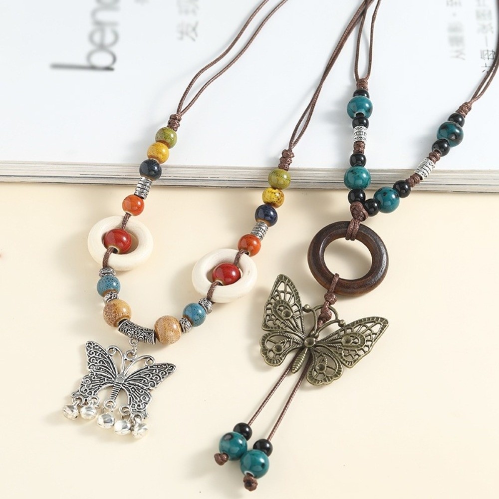 Liontin Kupu-kupu Gaya Etnik P - Ethnic Wear Fashion Designer ulasan dan harga