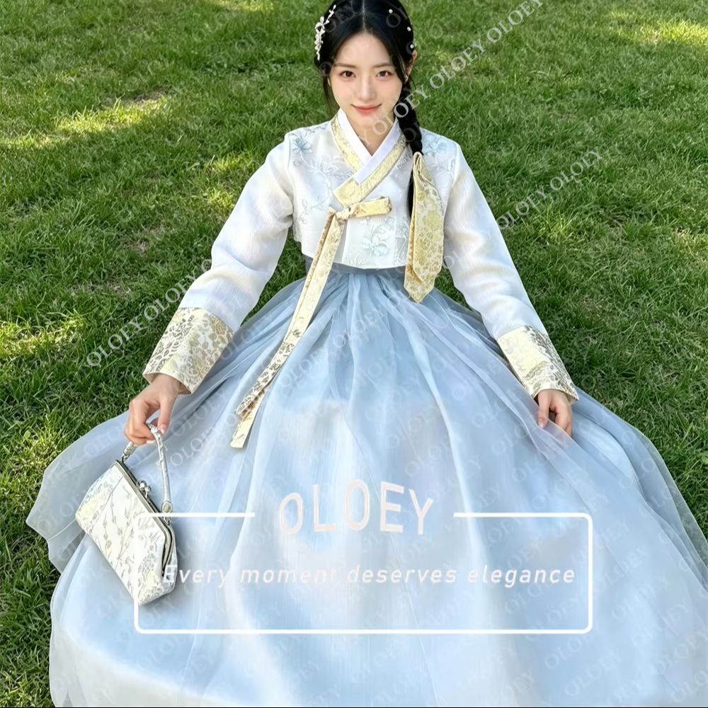 OLOEY Gaun Hanbok Korea Elegan - Hanbok Modern Set ulasan dan harga